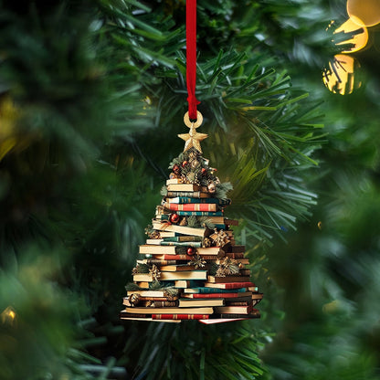 Book Tree Ornament - Perfect Gift For Book Lovers