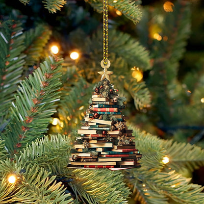 Book Tree Ornament - Perfect Gift For Book Lovers