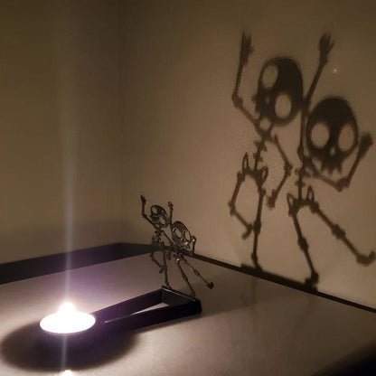 Halloween Metal Shadow Candle Holder 👻