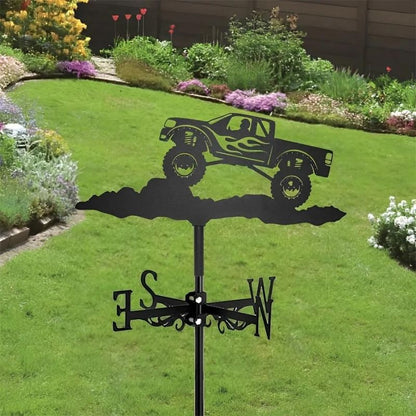 Mountain Off-Road Vehicle Stainless Steel Weathervane MW102