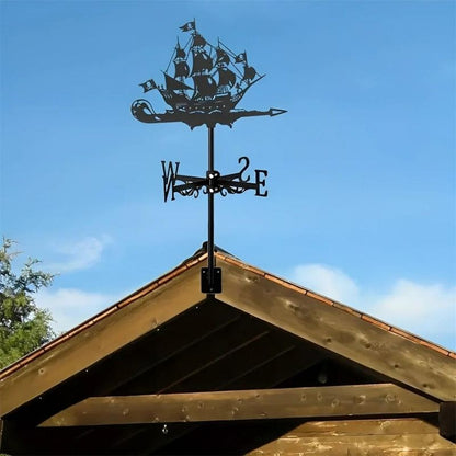 Pirate Ship Stainless Steel Weathervane MW027