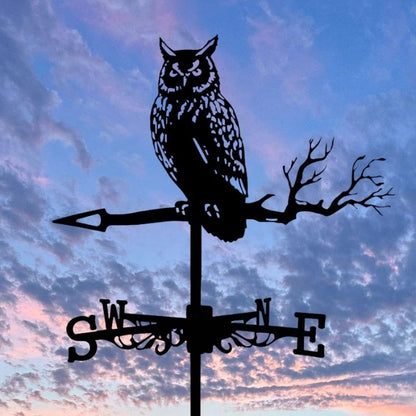 Owl Stainless Steel Weathervane MW002