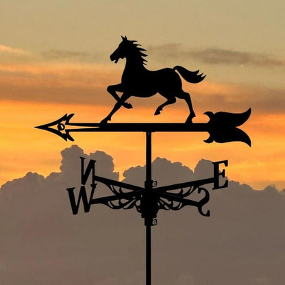 Galloping Horse Stainless Steel Weathervane MW044