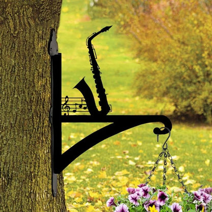 Saxophone Metal Hanging Bracket Plant Stand PS097