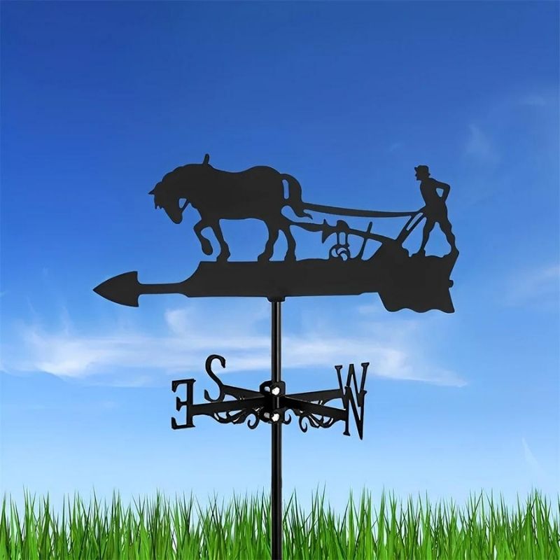 Plow Horse Stainless Steel Weathervane MW071