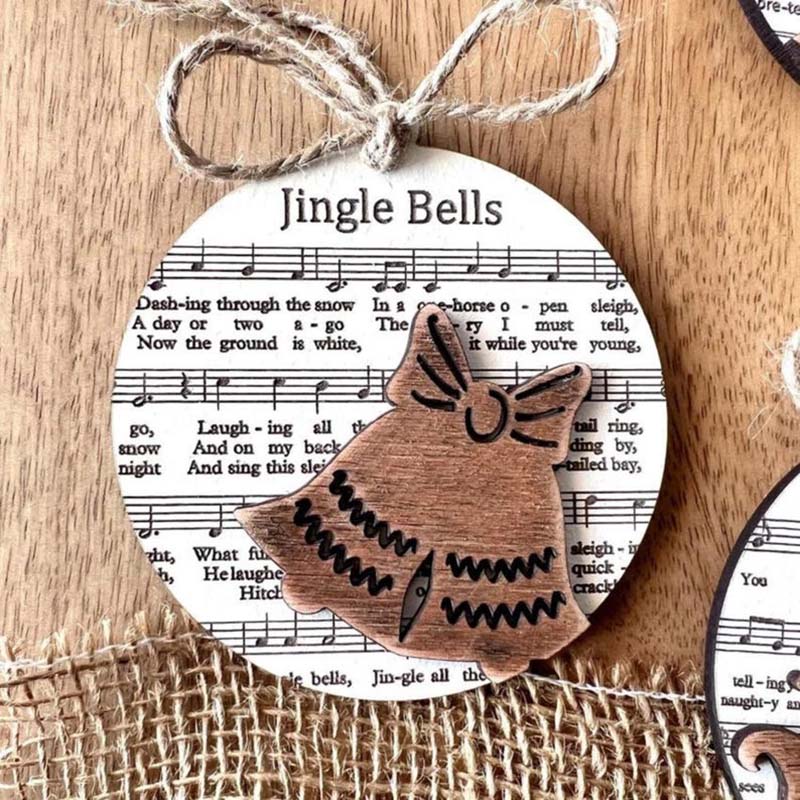 Music Sheet Nativity Ornament