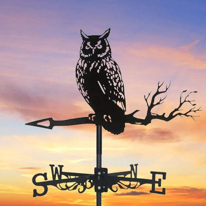 Owl Stainless Steel Weathervane MW002