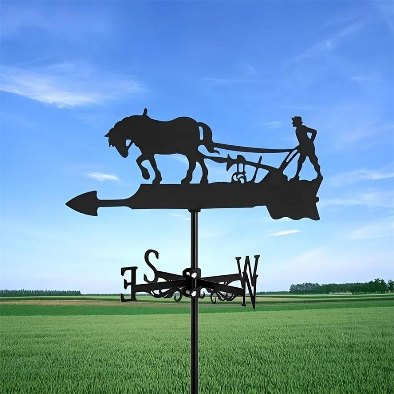 Plow Horse Stainless Steel Weathervane MW071