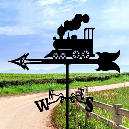 Train Engine Stainless Steel Weathervane MW089