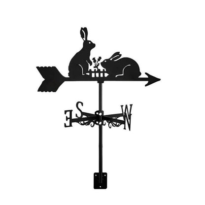 Two Rabbits Stainless Steel Weathervane MW083