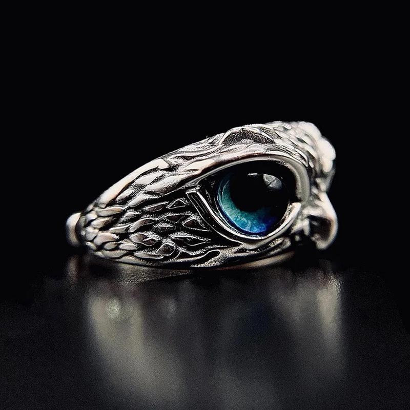 Demon Eye Owl Ring - Adjustable