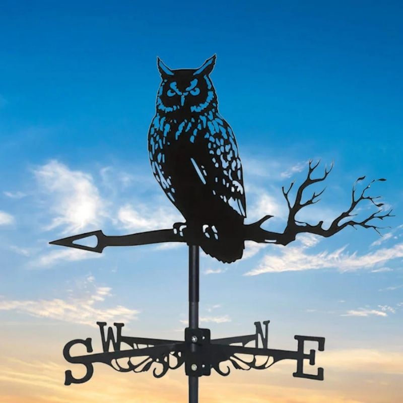 Owl Stainless Steel Weathervane MW002