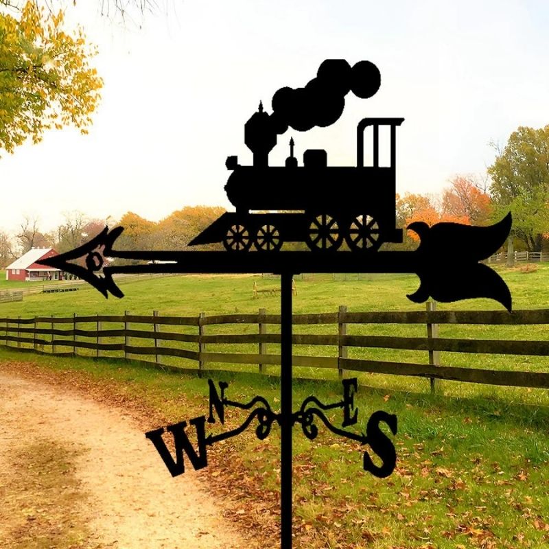 Train Engine Stainless Steel Weathervane MW089