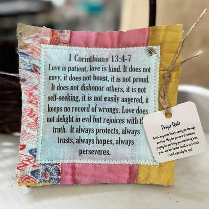 Prayer Quilt With Cross Inside ✝