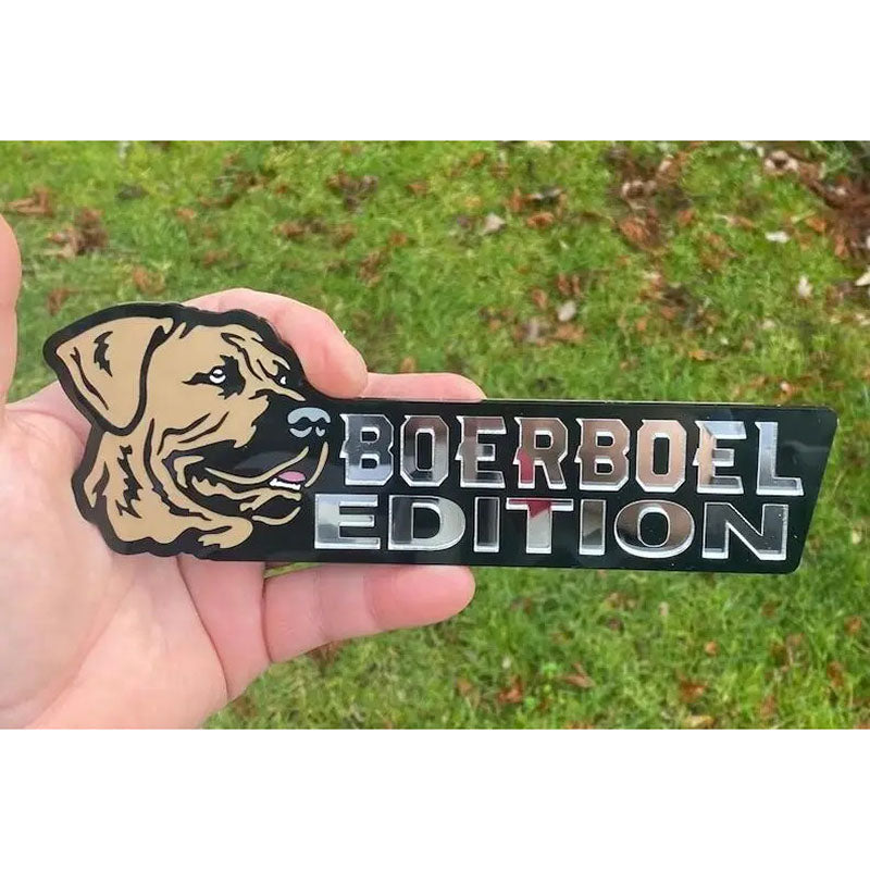 Dog Car Badge Laser Cutting Car Emblem