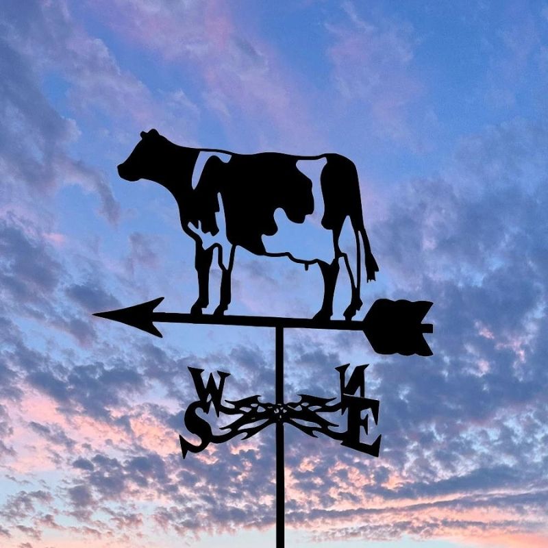 Cow Stainless Steel Weathervane MW034