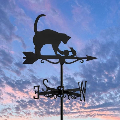 Mouse and Cat Stainless Steel Weathervane MW050