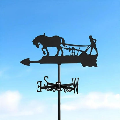 Plow Horse Stainless Steel Weathervane MW071