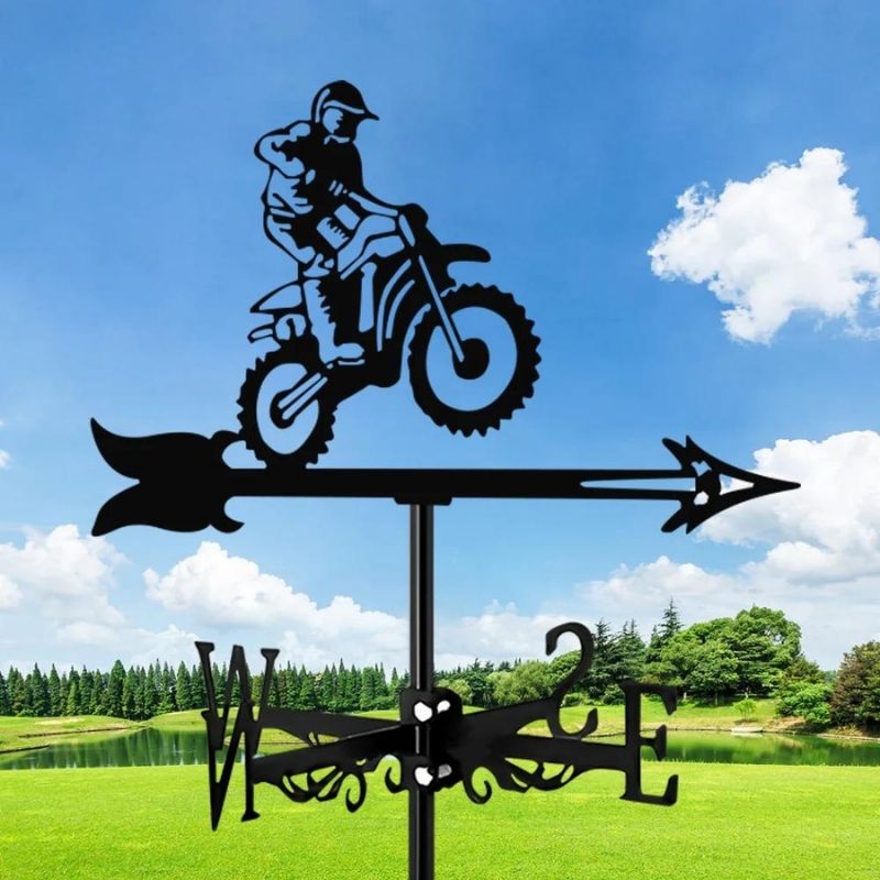 Motorcycle Racing Stainless Steel Weathervane MW051