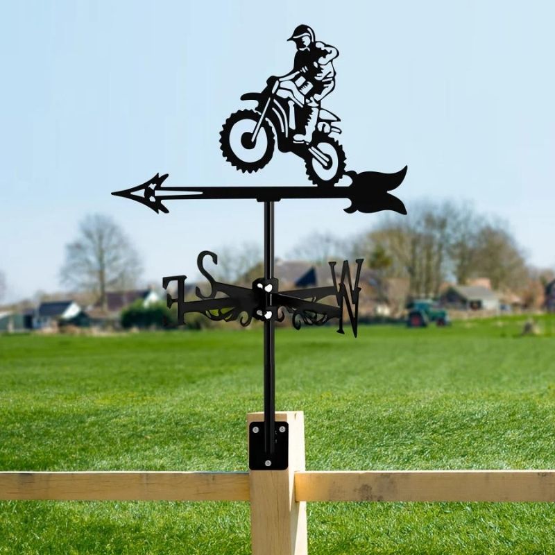 Motorcycle Racing Stainless Steel Weathervane MW051