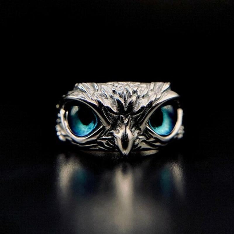 Demon Eye Owl Ring - Adjustable