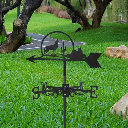 Lone Wolf Stainless Steel Weathervane MW114