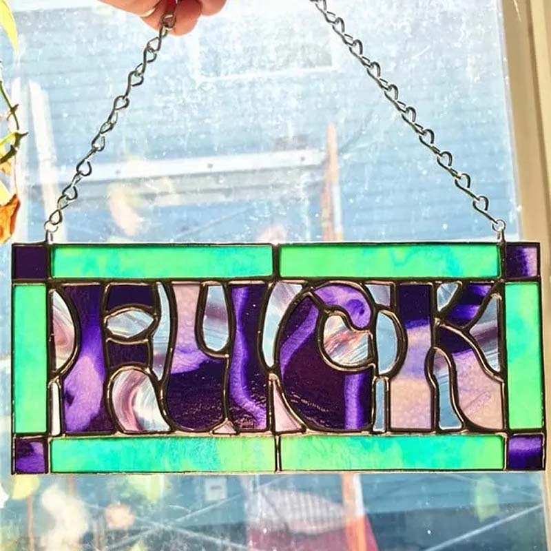 A Kaleidoscope of Color - F*ck Suncatcher