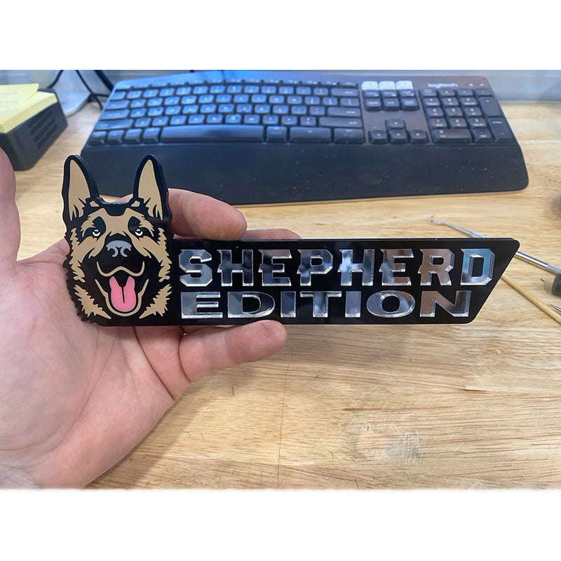 Dog Car Badge Laser Cutting Car Emblem