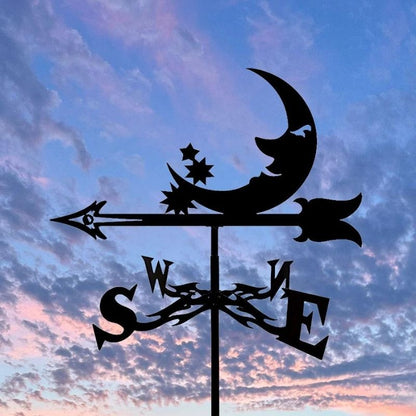 Moon Stainless Steel Weathervane MW092