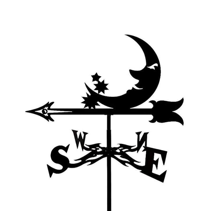 Moon Stainless Steel Weathervane MW092