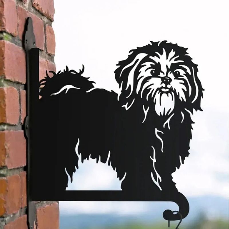 Shih Tzu Metal Hanging Bracket Plant Stand PS014