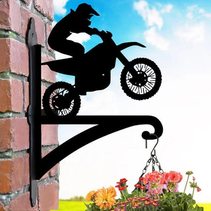 Dirt Bike Metal Hanging Bracket Plant Stand PS057