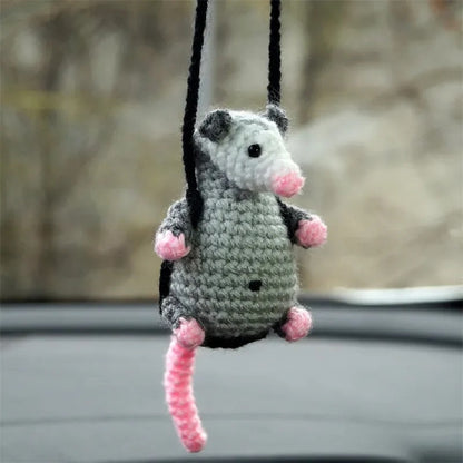 Handcrafted Possum Car Charm