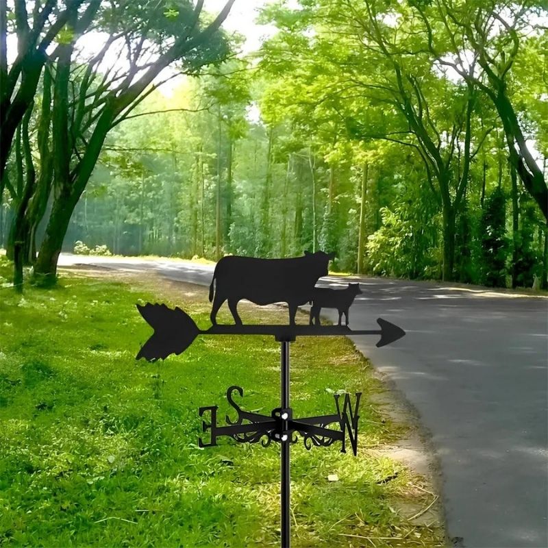 Calf Stainless Steel Weathervane MW093