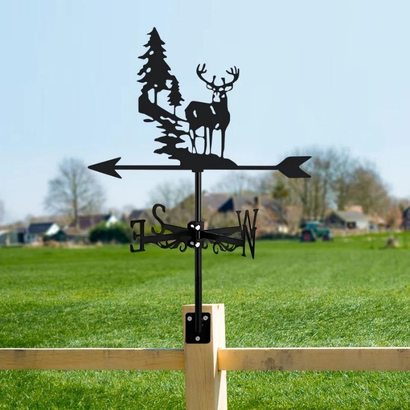 Forest Deer Stainless Steel Weathervane MW039