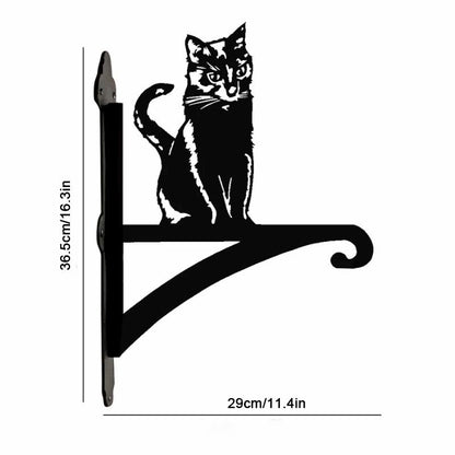 Sitting Cat Metal Hanging Bracket Plant Stand PS009