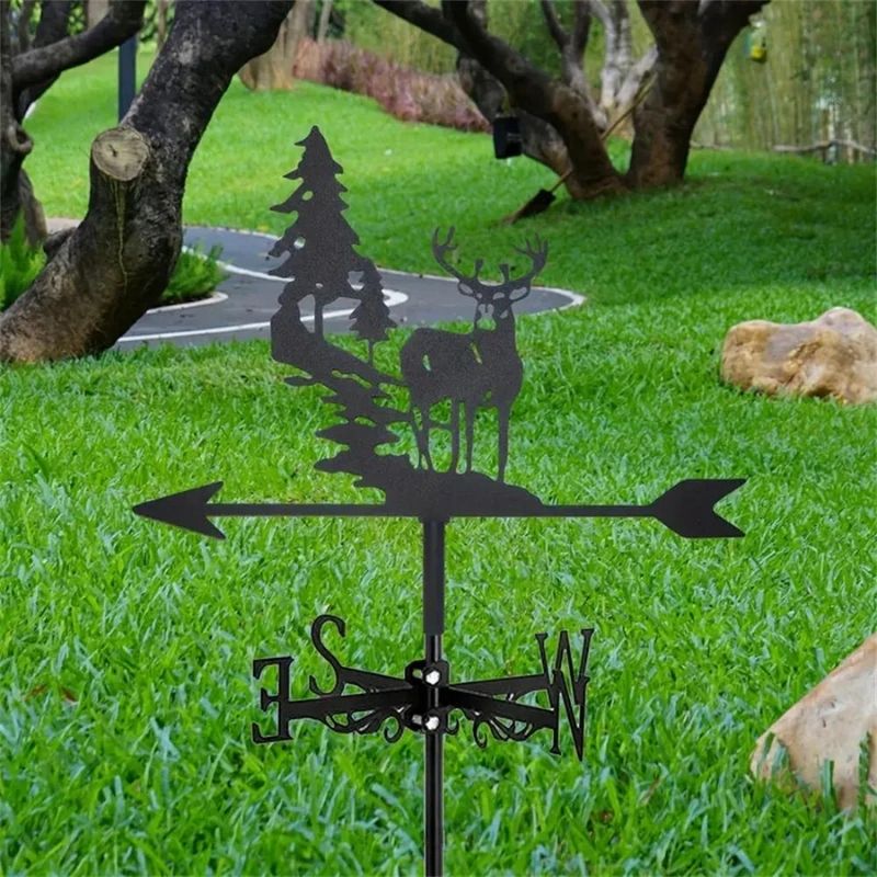 Forest Deer Stainless Steel Weathervane MW039