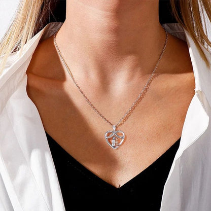 For Granddaughter - S925 You Will Always Have Me And I Will Always Have You Heart Necklace