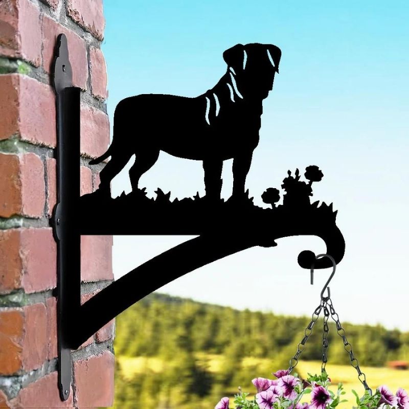 Bullmastiff Metal Hanging Bracket Plant Stand PS086