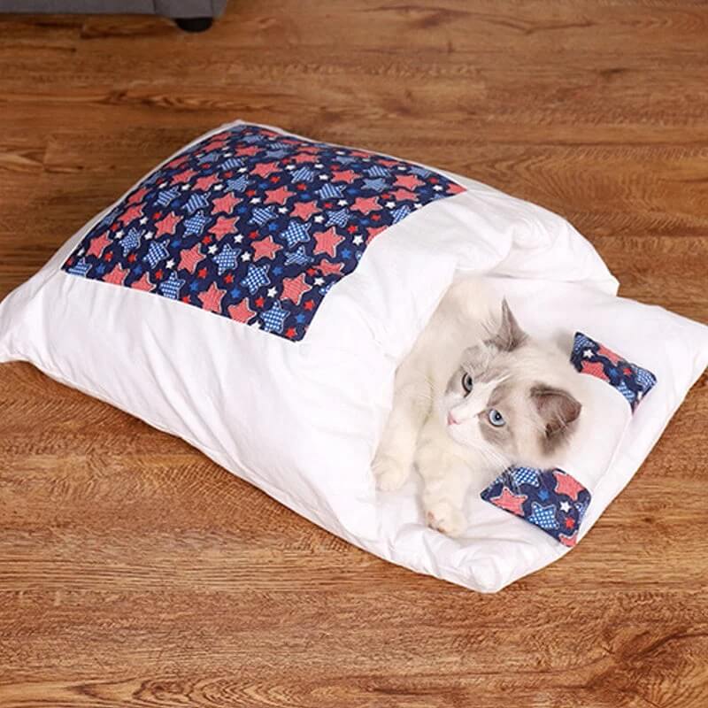 Japanese Style Warm Four Seasons Cat Bed Pet Bed