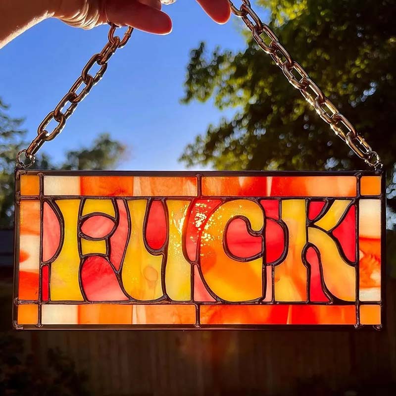 A Kaleidoscope of Color - F*ck Suncatcher