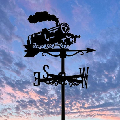 Train Engine Stainless Steel Weathervane MW088