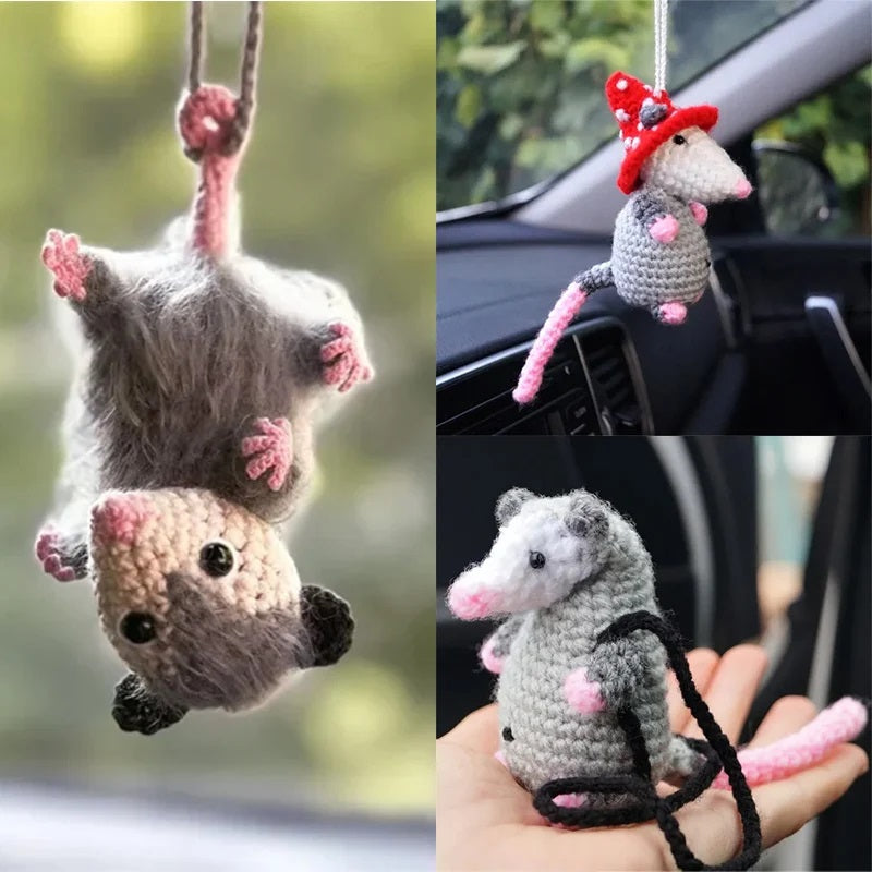 Handcrafted Possum Car Charm