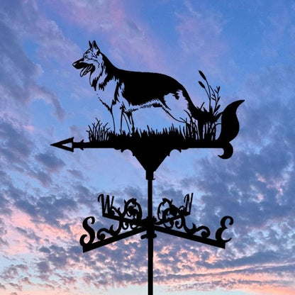 German Shepherd Stainless Steel Weathervane MW015