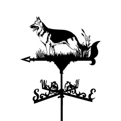 German Shepherd Stainless Steel Weathervane MW015