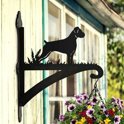 Boxer Dog Metal Hanging Bracket Plant Stand PS088