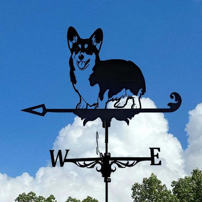 Corgi Shepherd Stainless Steel Weathervane MW016