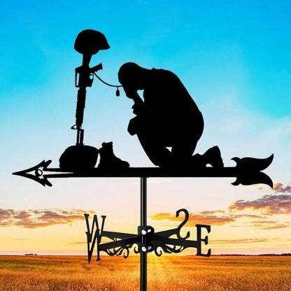 Memorial Fallen Soldiers Stainless Steel Weathervane MW120