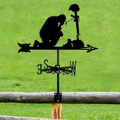 Memorial Fallen Soldiers Stainless Steel Weathervane MW120