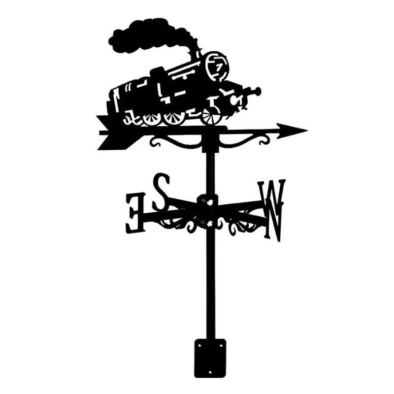 Train Engine Stainless Steel Weathervane MW088